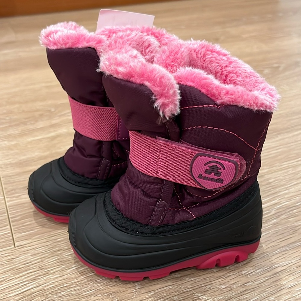 KAMIK Waterproof Pink Toddler Boots - size: 5